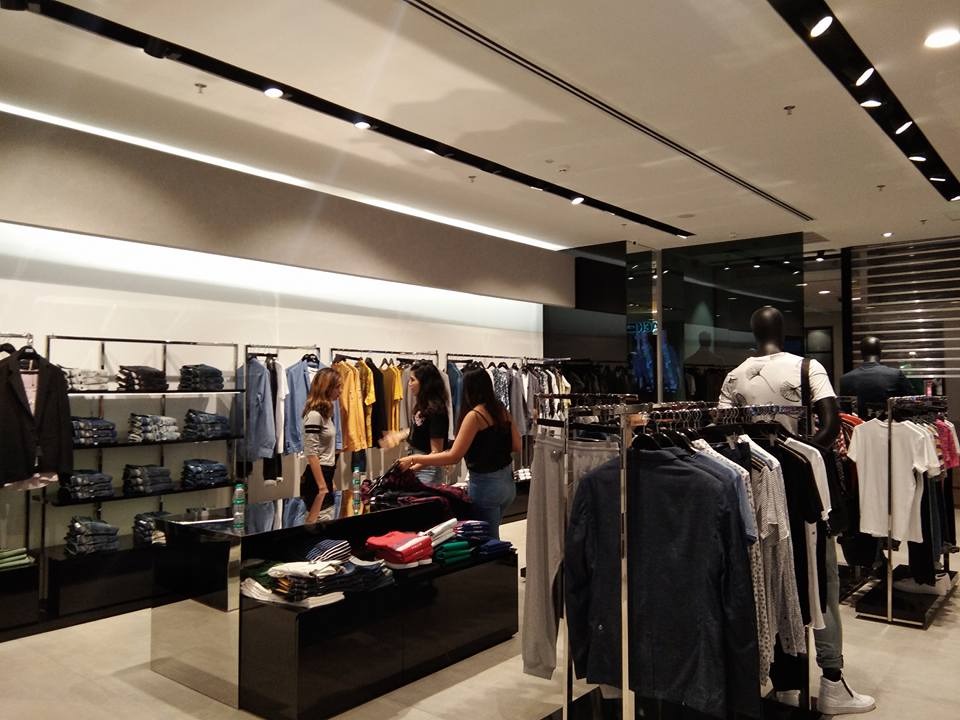 Antony Morato retail lighting and architecture