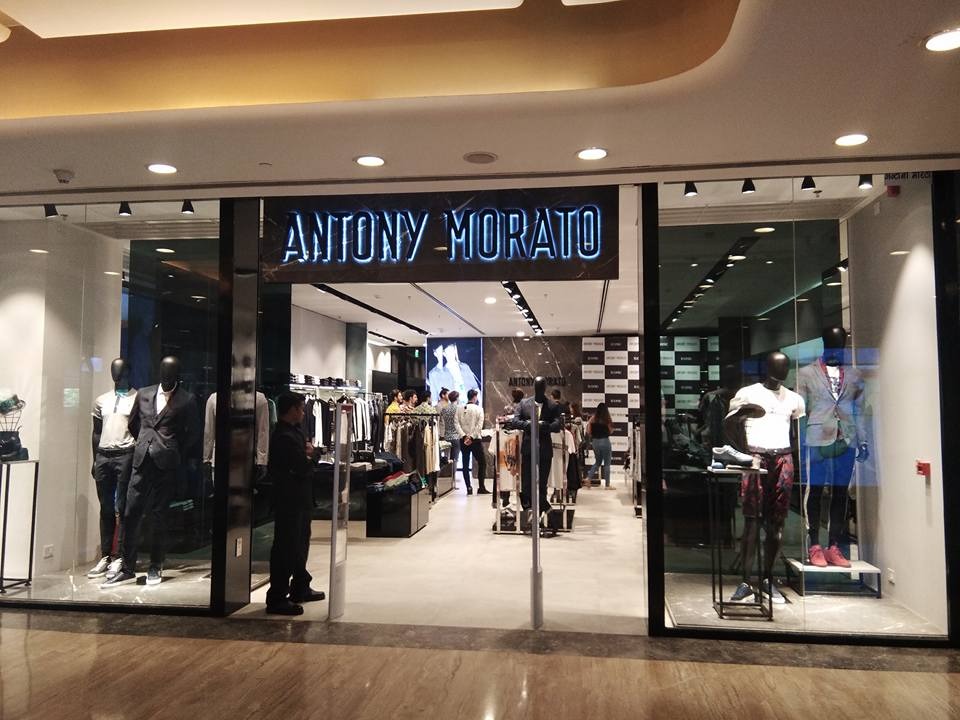 Antony Morato flagship boutique entrance by Divine Interiors